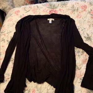 Black cardigan with pockets